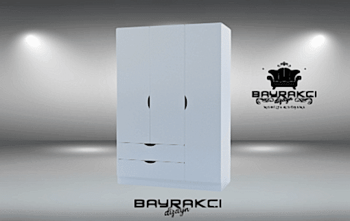 Melody 3 Kapak Elbise Dolabı - Görsel 2