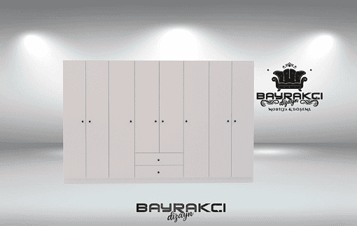 Piano 8 Kapak Elbise Dolabı - Görsel 3