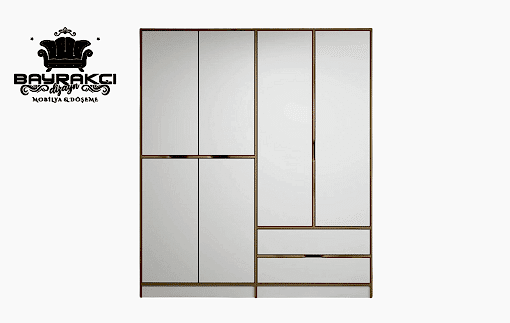 Melody Lüks 4 Kapak Elbise Dolabı